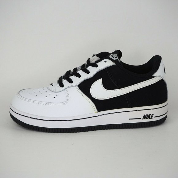 Nike Air Force 1 One Little Kids White Black New - Picture 3 of 12